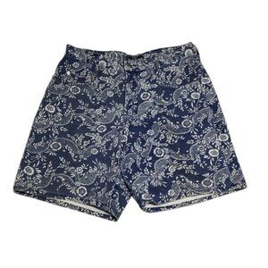 VTG Guess George Marciano Bandana Print Denim Shorts 3